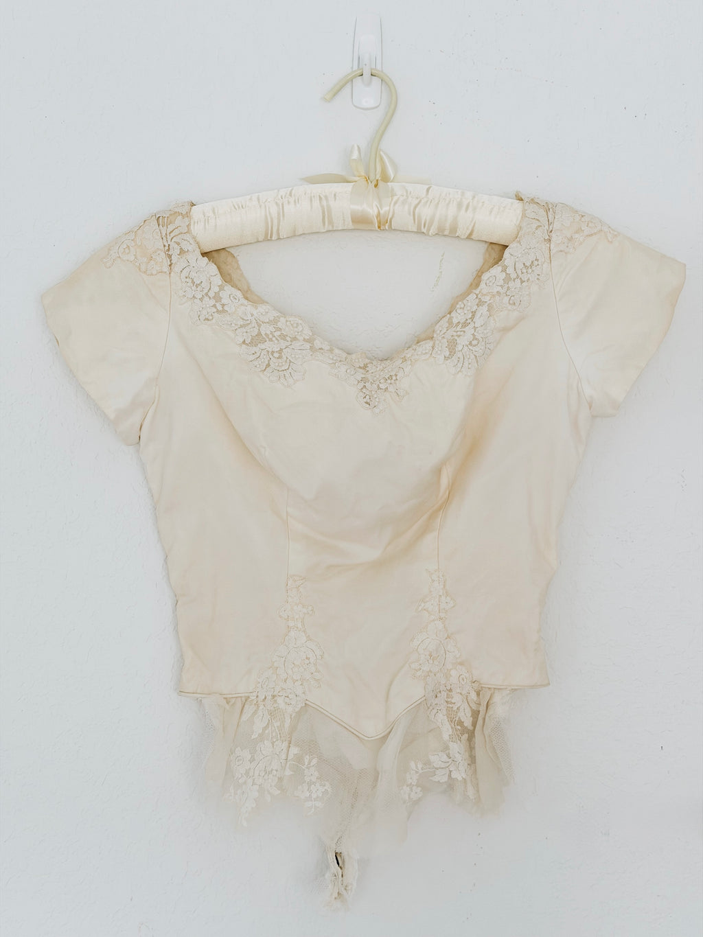 Antique Lace & Beaded Bodice
