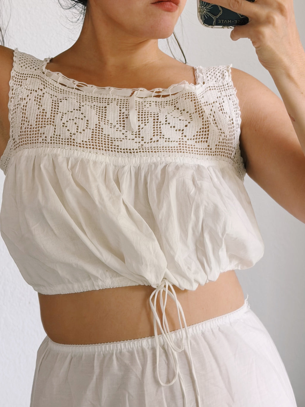 Antique Edwardian Lace Corset Cover