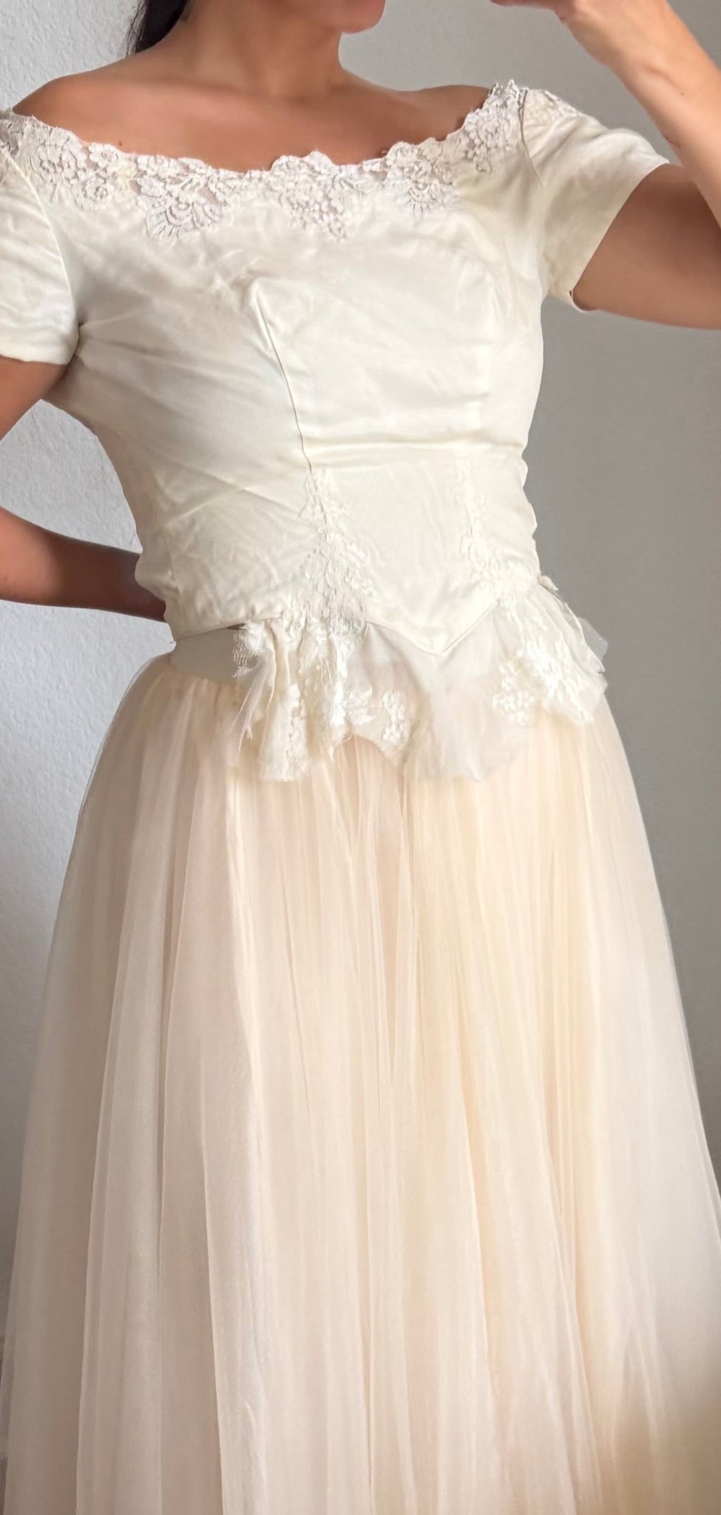 Antique Lace & Beaded Bodice