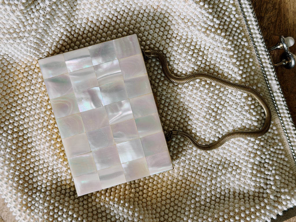 Vintage Mother of Pearl Compact