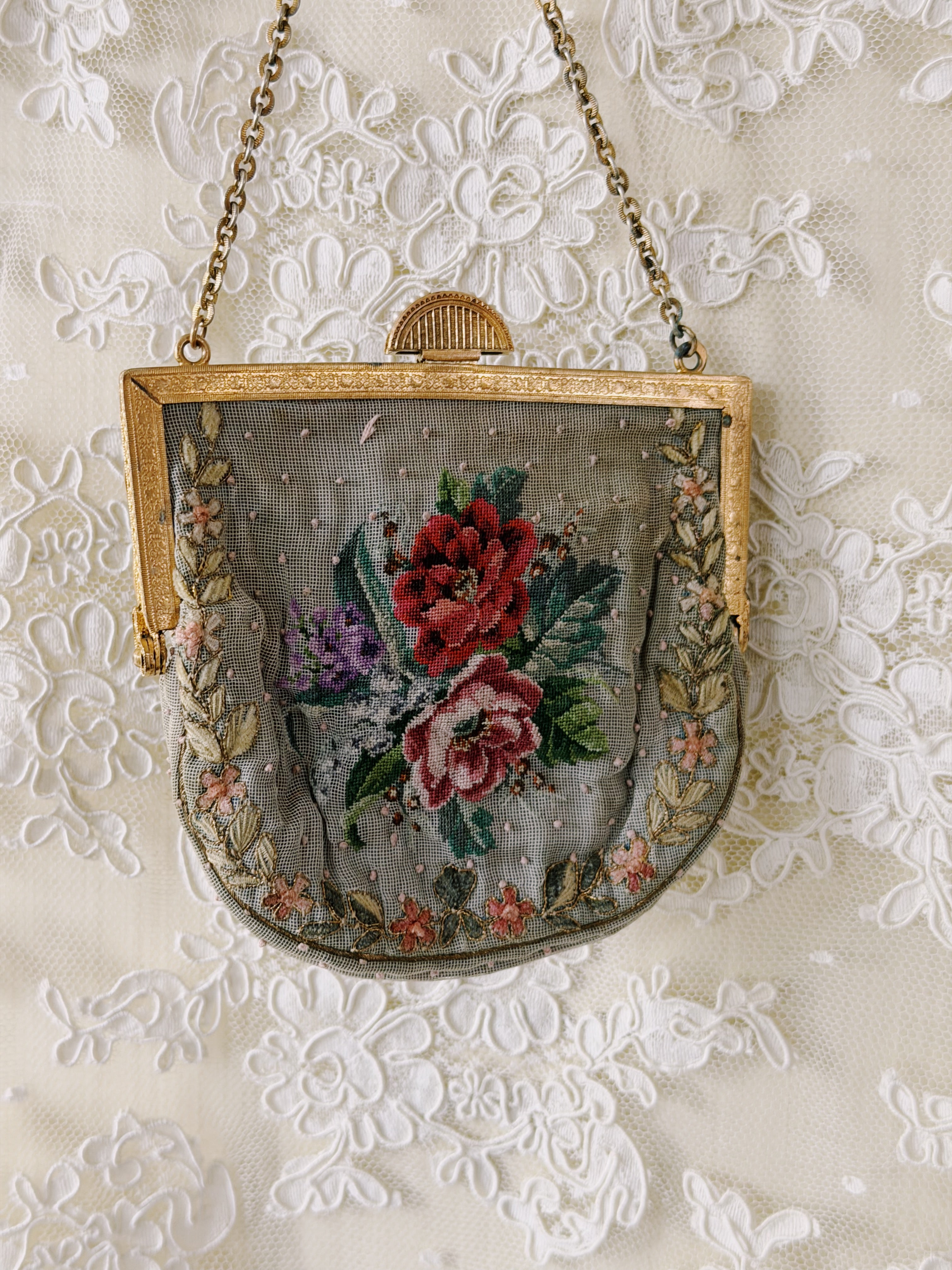 Antique Tapestry Purse