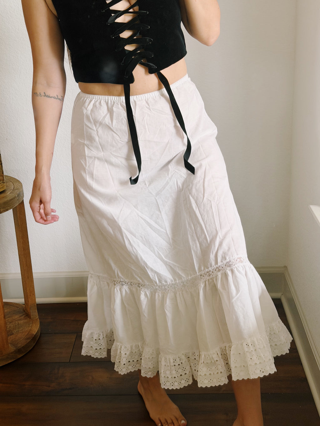 Antique Edwardian Petticoat Skirt