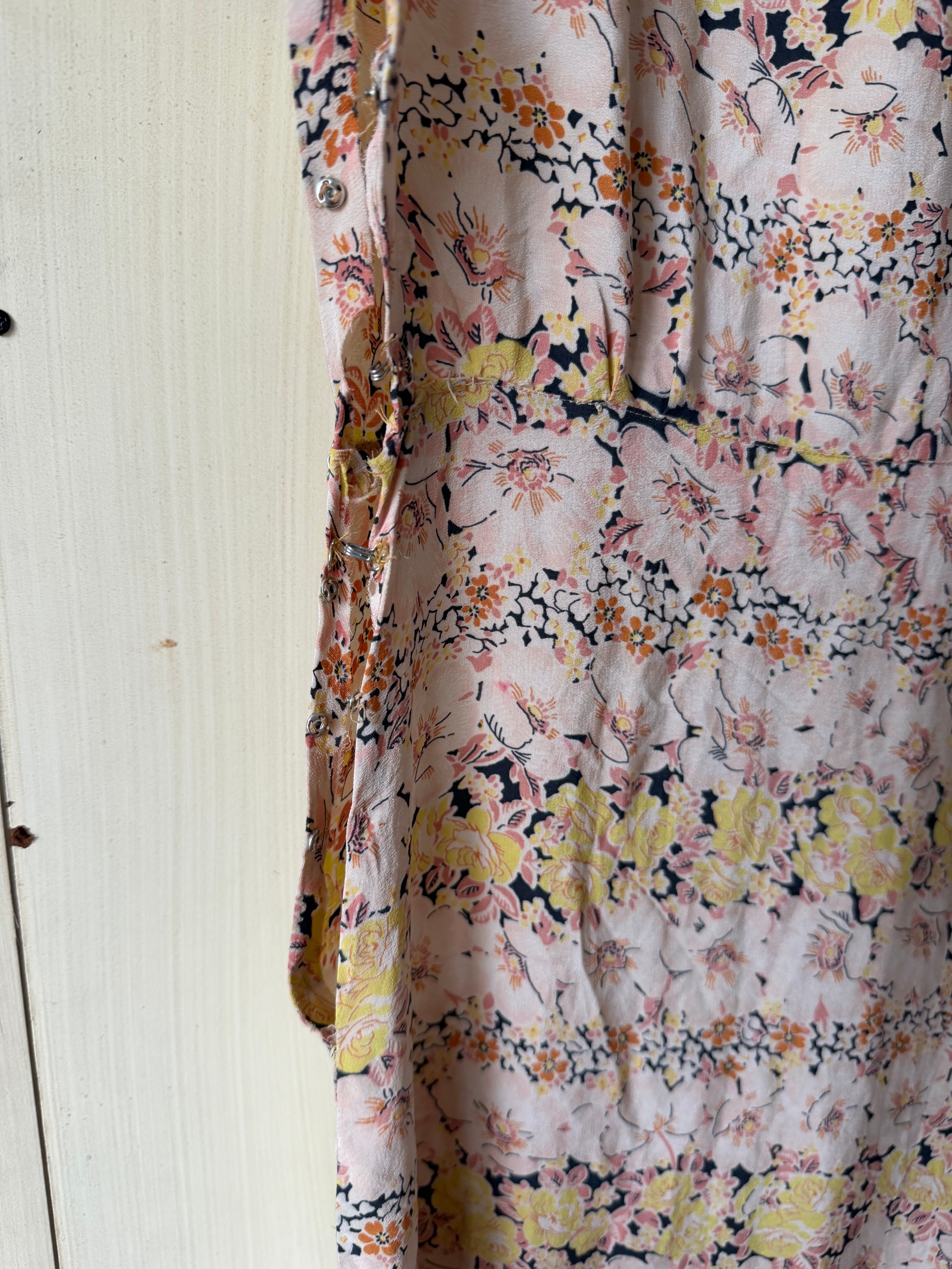 Depression Era Silk Dress