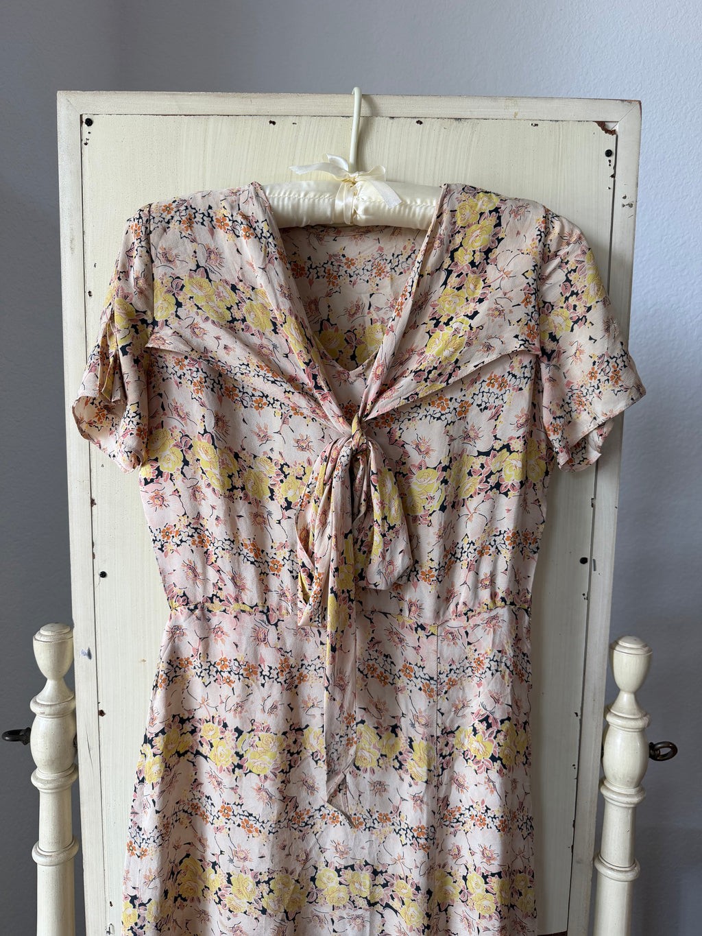 Depression Era Silk Dress