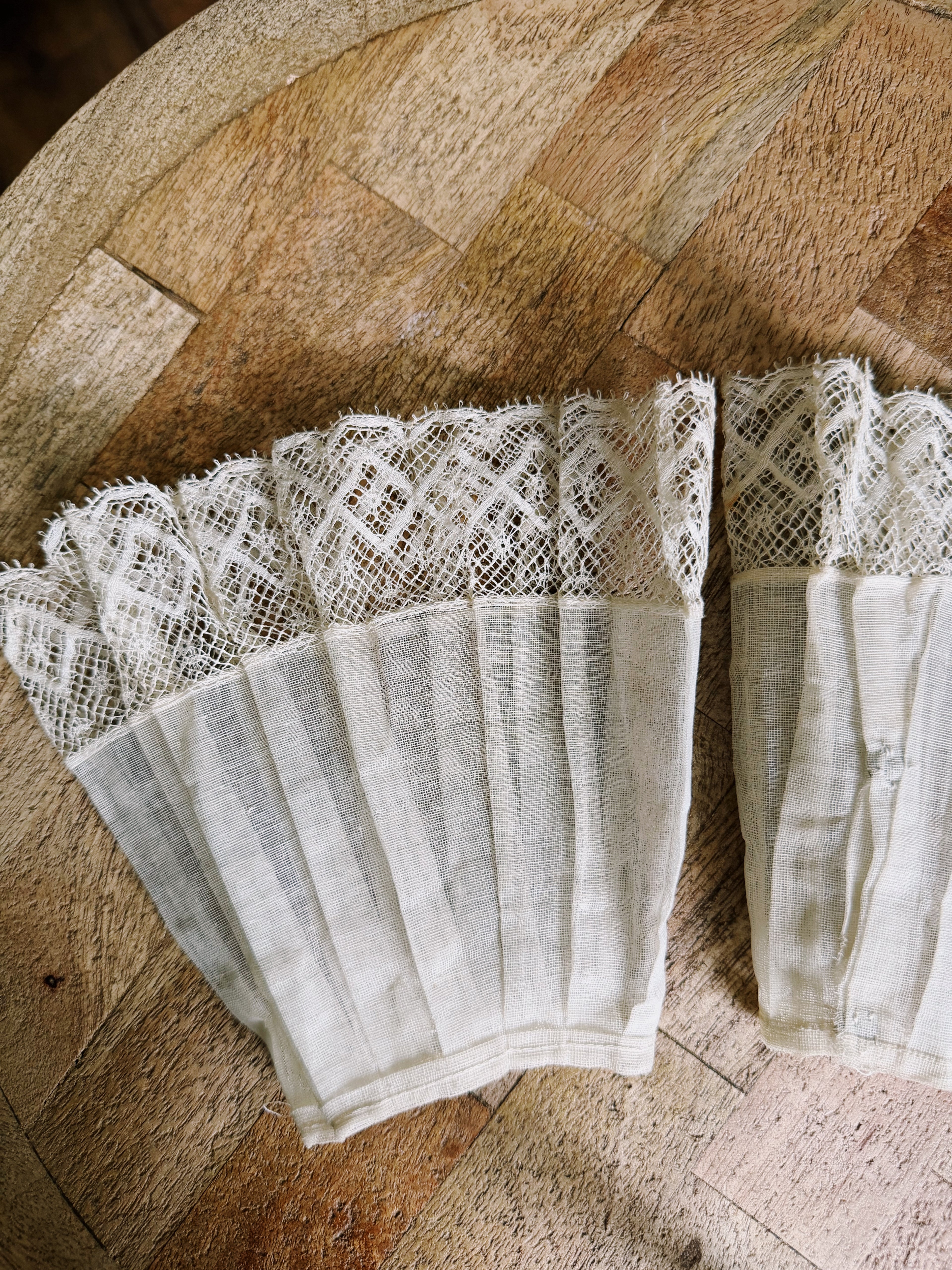 Antique Edwardian Lace Cuffs