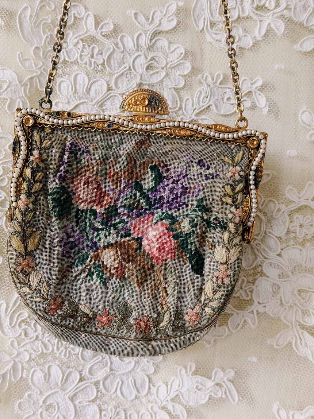 Antique Tapestry Purse