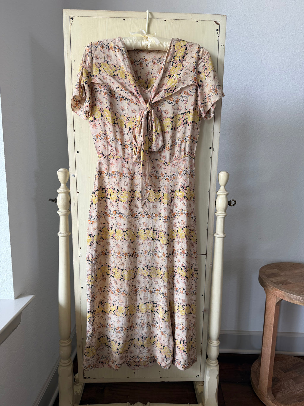 Depression Era Silk Dress