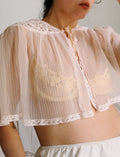 Vintage Sheer Lace Cape