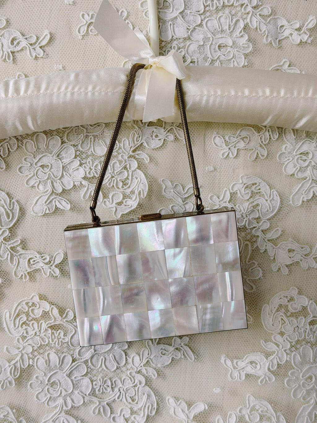 Vintage Mother of Pearl Compact