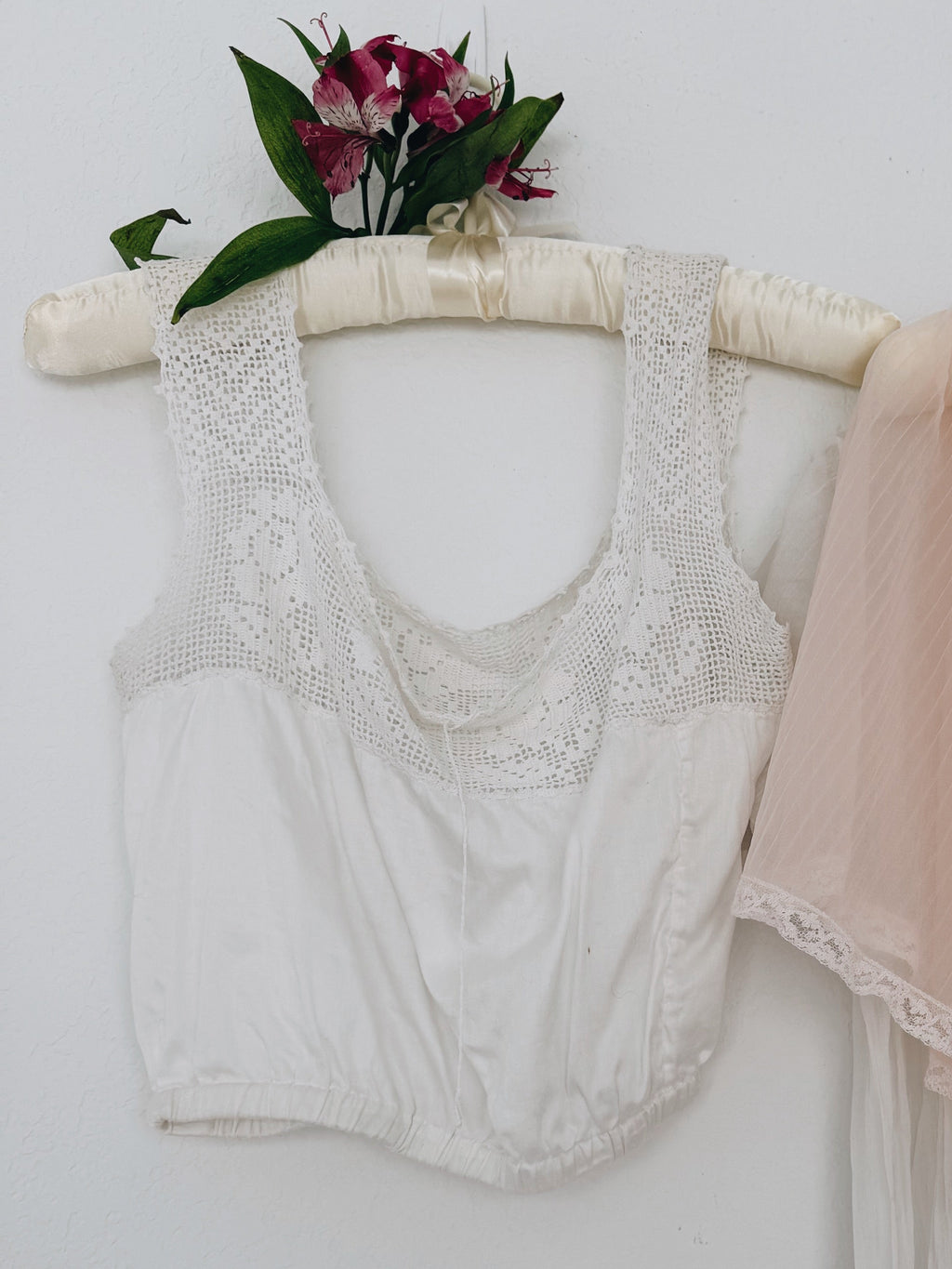 Antique Edwardian Lace Corset Cover