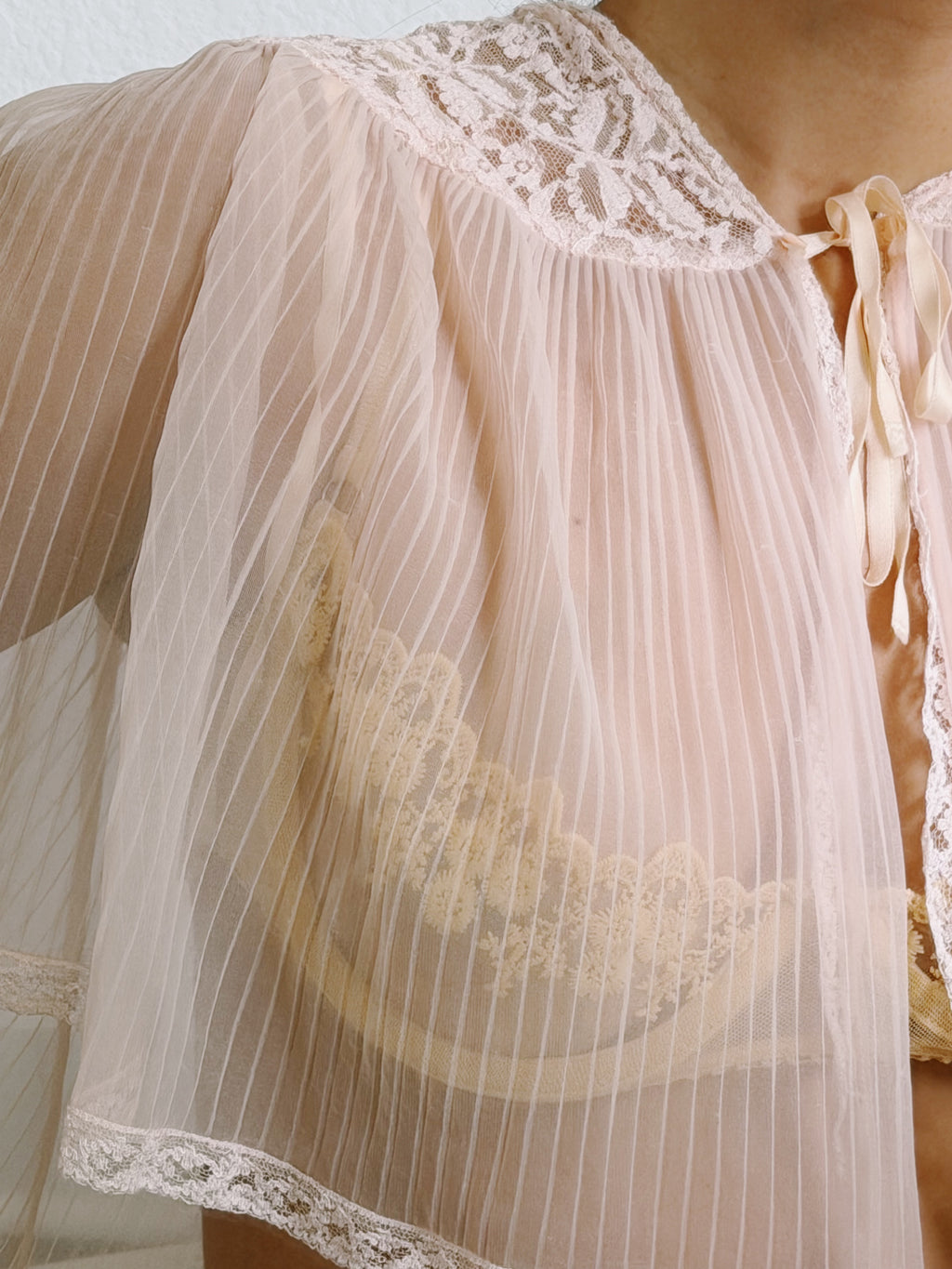 Vintage Sheer Lace Cape
