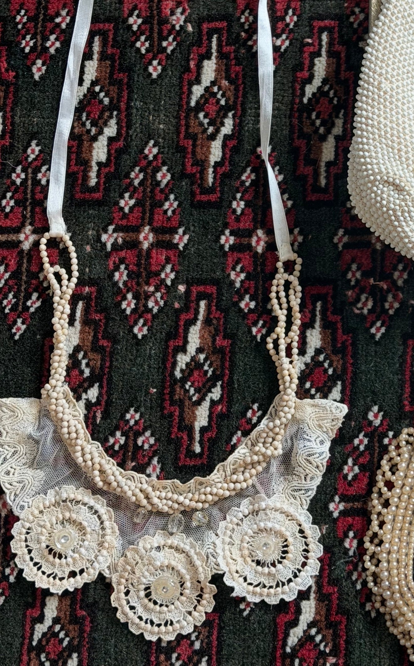 Antique Irish Lace Necklace