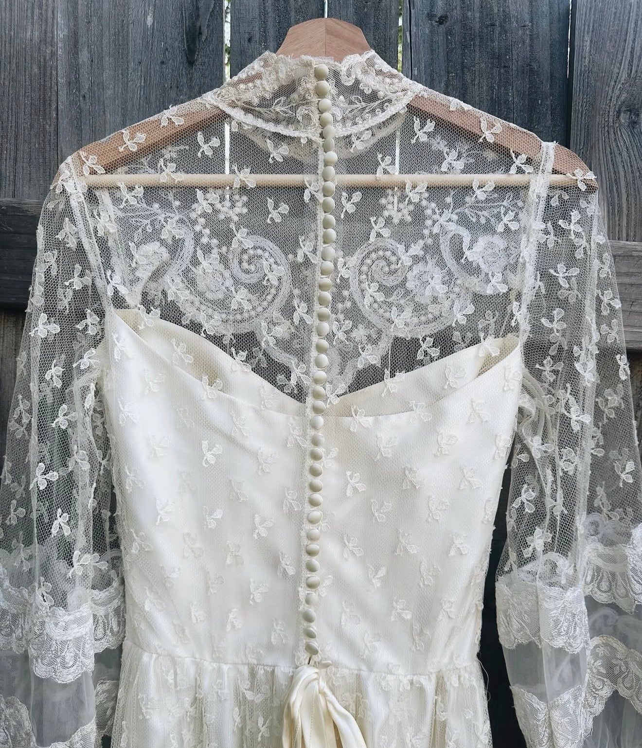 1970’s Lace Wedding Dress